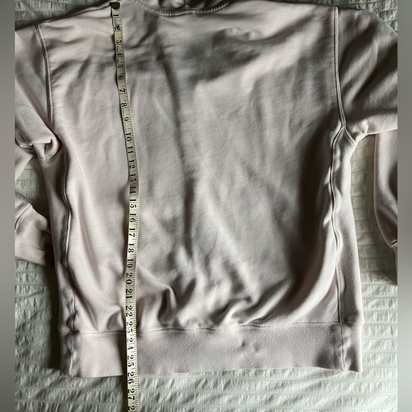 Aritzia TNA Airy Fleece Boyfriend Zip Hoodie - Size Small - Light Pink - Picture 7 of 9